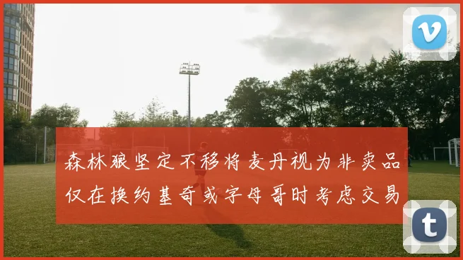 森林狼坚定不移将麦丹视为非卖品仅在换约基奇或字母哥时考虑交易